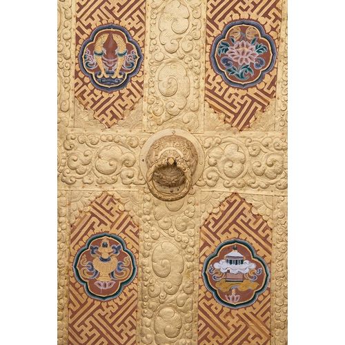 Bhutan Ornate golden door detail